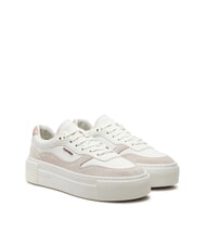 CALVIN KLEIN FF CUPSOLE LACE UP Ledersneakers Wei&szlig; - Damenschuhe - 1
