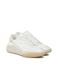 CALVIN KLEIN WEDGE MONO Ledersneakers Wei&szlig; - Damenschuhe - 1