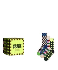 HAPPY SOCKS CHECK IT OUT Set mit 3 Paar Socken - Herrensocken/Herrenstr&uuml;mpfe