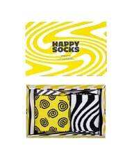 HAPPY SOCKS ZIG ZAG Geschenkbox mit 2 Paar Socken - Herrensocken/Herrenstr&uuml;mpfe