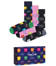 HAPPY SOCKS BLACK AND WHITE Geschenkset mit 3 Paar Socken - Damenstr&uuml;mpfe