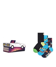 HAPPY SOCKS KIDS CAR Geschenkbox mit 3 Paar Socken - Unisex-Socken