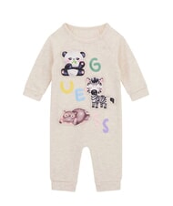GUESS KIDS MINI ME Baumwoll-Strampler mit Tiermuster - Strampler und Baby-Outfits