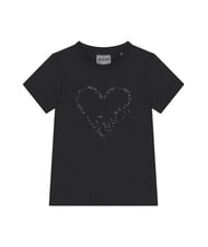 GUESS KIDS MINI ME Baumwoll-T-Shirt mit Pailletten - Kinder-T-Shirt