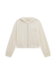 GUESS KIDS M&auml;dchen-Kapuzenpullover mit durchgehendem Rei&szlig;verschluss - Sweatshirts Kinder
