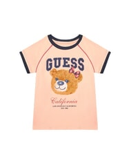 GUESS KIDS Kurz&auml;rmeliges T-Shirt mit Teddyb&auml;r-Print - Kinder-T-Shirt