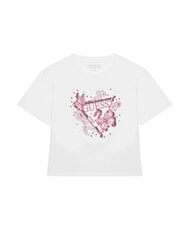 GUESS KIDS Kurz&auml;rmeliges T-Shirt mit Stickerei und Pailletten - Kinder-T-Shirt