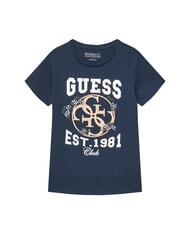 GUESS KIDS Kurz&auml;rmeliges T-Shirt mit Aufdruck und Stickerei geheimes Blau - Kinder-T-Shirt - 1