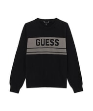 GUESS KIDS MINI ME Rundhalspullover mit Logo - Kinderpullover