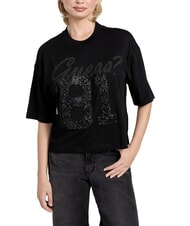 GUESS BELT WRAPPED Kurzarm-T-Shirt in Oversize-Passform - T-Shirts und Tops f&uuml;r Damen