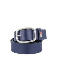 TOMMY HILFIGER TOMMY JEANS OVAL  Verk&uuml;rzbarer Lederg&uuml;rtel Yale Navy - G&uuml;rtel - 1
