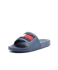 TOMMY HILFIGER TOMMY JEANS Pool Slide Gummipantoffeln blaue K&uuml;ste - Herrenschuhe - 1