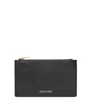 CALVIN KLEIN EMBOSSED LOGO Flacher Kartenhalter - Brieftaschen Damen