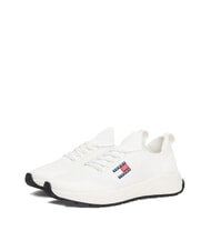 TOMMY HILFIGER THJ KNITTED Sneakers aus Stoff ecru - Herrenschuhe - 1