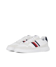 TOMMY HILFIGER LIGHT CUPSOLE MIX Ledersneakers strahlendes Wei&szlig;/Andorra - Herrenschuhe - 1