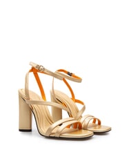 TOMMY HILFIGER TH GOLD BLOCK Hohe Ledersandalen - Damenschuhe