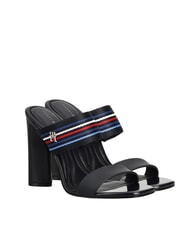 TOMMY HILFIGER SLIDE Hohe Sandalen mit Logoband Weltraumblau - Damenschuhe - 1