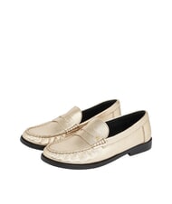 TOMMY HILFIGER TH METALLIC Slipper aus Metallic-Leder - Damenschuhe