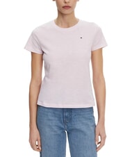 TOMMY HILFIGER SLUB Kurz&auml;rmeliges Baumwoll-T-Shirt - T-Shirts und Tops f&uuml;r Damen