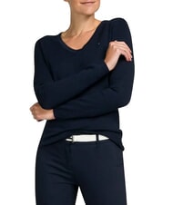 TOMMY HILFIGER TH Damenpullover mit V-Ausschnitt - Damenpullover