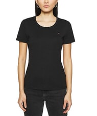 TOMMY HILFIGER TH Kurz&auml;rmeliges T-Shirt mit Rundhalsausschnitt - T-Shirts und Tops f&uuml;r Damen