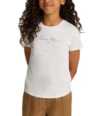 TOMMY HILFIGER KIDS BIMBA Kurz&auml;rmeliges T-Shirt mit Logodruck Wei&szlig; - Kinder-T-Shirt - 1