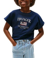 TOMMY HILFIGER KIDS BIMBA Kurzarm-T-Shirt mit lockerer Passform - Kinder-T-Shirt
