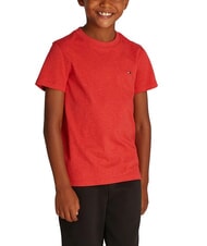 TOMMY HILFIGER TH KIDS Kurzarm-T-Shirt in regul&auml;rer Passform Apfelrot Heidekraut - Kinder-T-Shirt - 1