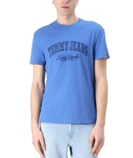 TOMMY HILFIGER TH JEANS Kurz&auml;rmeliges T-Shirt mit Stickerei blaues Wetter - Herren-T-Shirts - 1