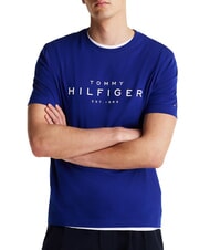 TOMMY HILFIGER TH Kurz&auml;rmeliges Baumwoll-T-Shirt Keilblau - Herren-T-Shirts - 1