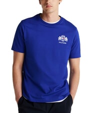 TOMMY HILFIGER TH Kurz&auml;rmeliges T-Shirt mit Wappen Keilblau - Herren-T-Shirts - 1