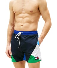 TOMMY HILFIGER TH Boxerkost&uuml;m mit Farbblockmuster - Herrenbadehosen