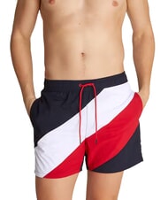 TOMMY HILFIGER TH Diagonal gestreifte Boxershorts - Herrenbadehosen