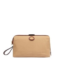 THE BRIDGE STORY Kosmetiktasche aus Canvas und Leder natur / braun abk. Gold - Beauty-Case - 1
