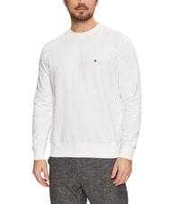 TOMMY HILFIGER TH Rundhals-Sweatshirt aus Baumwolle Wei&szlig; - Sweatshirts Herren - 1
