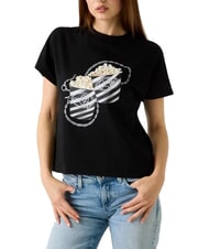 GUESS POPCORN Baumwoll-T-Shirt - T-Shirts und Tops f&uuml;r Damen