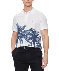 TOMMY HILFIGER TH Kurz&auml;rmeliges Poloshirt mit Aufdruck Wei&szlig; - Herren-Polo-Shirts/Herren-Polo-Shirt/Herrenpoloshirt/Herrenpoloshirts - 1
