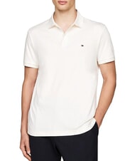 TOMMY HILFIGER TH Kurz&auml;rmeliges Poloshirt mit Kragenband Wei&szlig; - Herren-Polo-Shirts/Herren-Polo-Shirt/Herrenpoloshirt/Herrenpoloshirts - 1
