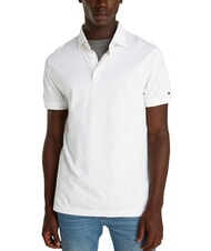 TOMMY HILFIGER TH Kurz&auml;rmeliges Poloshirt mit &Auml;rmellogo optisches Wei&szlig; - Herren-Polo-Shirts/Herren-Polo-Shirt/Herrenpoloshirt/Herrenpoloshirts - 1