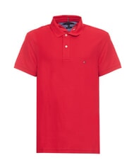TOMMY HILFIGER TH Kurz&auml;rmeliges Poloshirt aus Piqu&eacute;-Baumwolle Prim&auml;rrot - Herren-Polo-Shirts/Herren-Polo-Shirt/Herrenpoloshirt/Herrenpoloshirts - 1