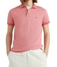 TOMMY HILFIGER TH Kurz&auml;rmeliges Poloshirt aus Baumwolle Rosa - Herren-Polo-Shirts/Herren-Polo-Shirt/Herrenpoloshirt/Herrenpoloshirts - 1