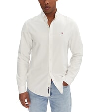 TOMMY HILFIGER TH JEANS Lang&auml;rmeliges Baumwollhemd ecru - Herrenhemden - 1