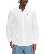 TOMMY HILFIGER TH JEANS Hemd aus Leinenmischgewebe mit Stehkragen - Herrenhemden