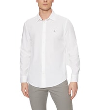 TOMMY HILFIGER TH Lang&auml;rmeliges Baumwollhemd optisches Wei&szlig; - Herrenhemden - 1