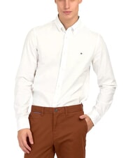 TOMMY HILFIGER TH Lang&auml;rmeliges Stretch-Baumwollhemd - Herrenhemden