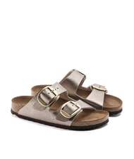 BIRKENSTOCK ARIZONA BIG BUCKLE Metallischer Pantoffel mit Schnallen - Damenschuhe