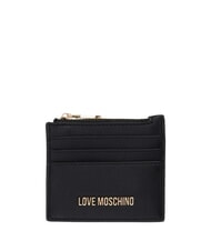 LOVE MOSCHINO HEART TURNLOCK Kartenetui / M&uuml;nzb&ouml;rse Schwarz - Brieftaschen Damen - 1