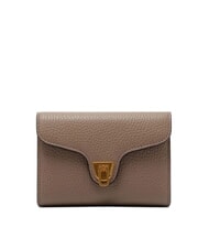 COCCINELLE BEAT SOFT Mittelgro&szlig;e Brieftasche aus geh&auml;mmertem Leder warmes Taupe - Brieftaschen Damen - 1