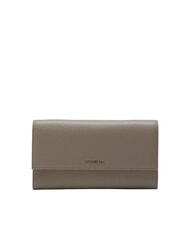 COCCINELLE METALLIC SOFT Lederclutch mit Schulterriemen warmes Taupe - Damentaschen - 1