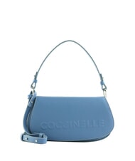 COCCINELLE MYRTHA MAXI LOG Schultertasche aus Leder mit Schulterriemen Blau - Damentaschen - 1